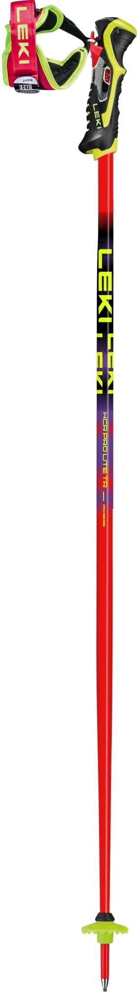Alpinskistöcke LEKI WCR Pro Lite SL TR, leuchtend rot-violett-neonygelb